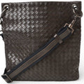 Bottega Veneta Dark Brown Leather Shoulder Bag