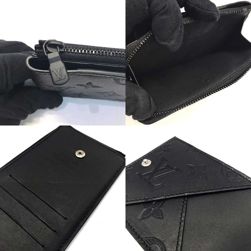 Louis Vuitton Monogram Shadow Black Noir Monogram Shadow Wallet
