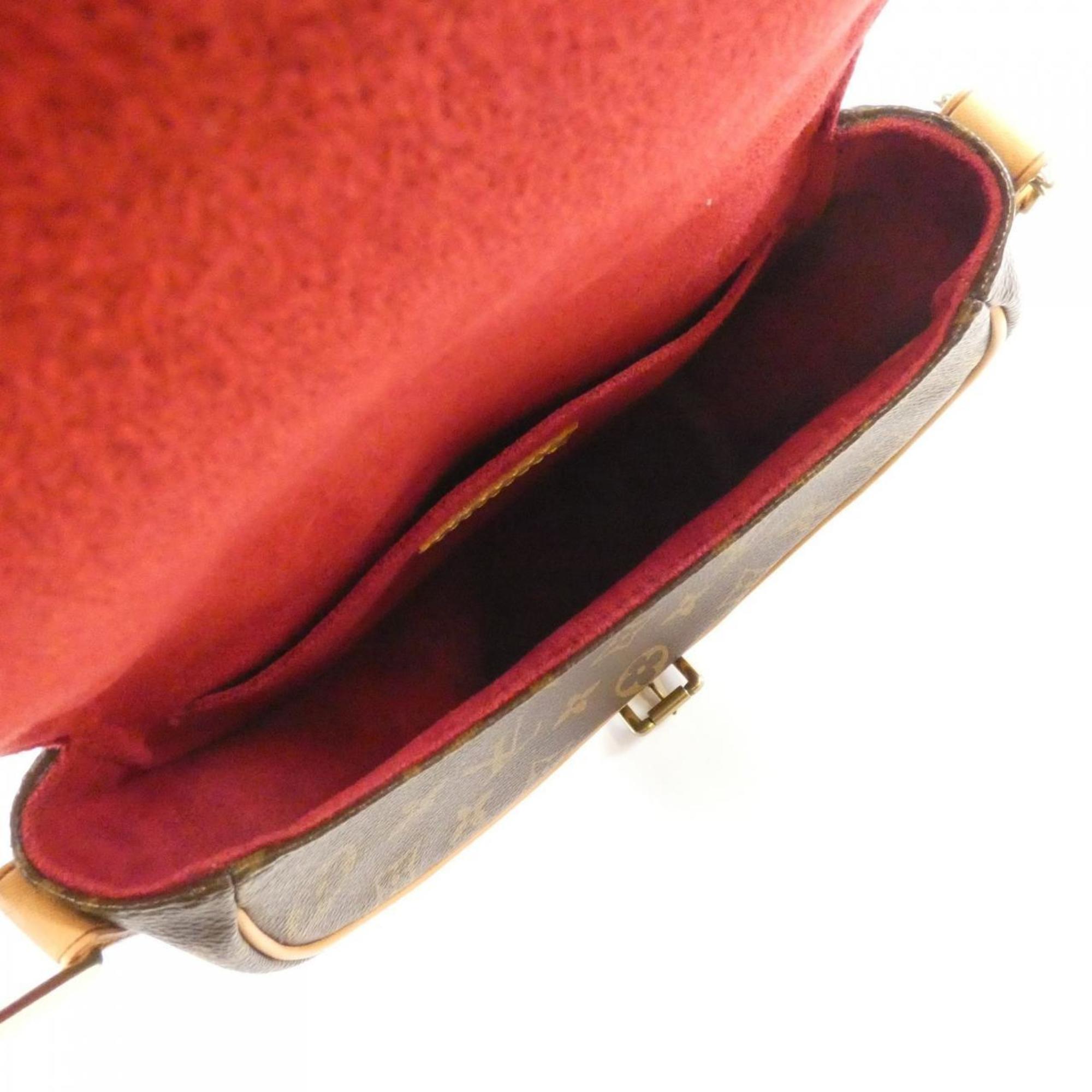 Louis Vuitton Marron Coated Canvas Shoulder Bag