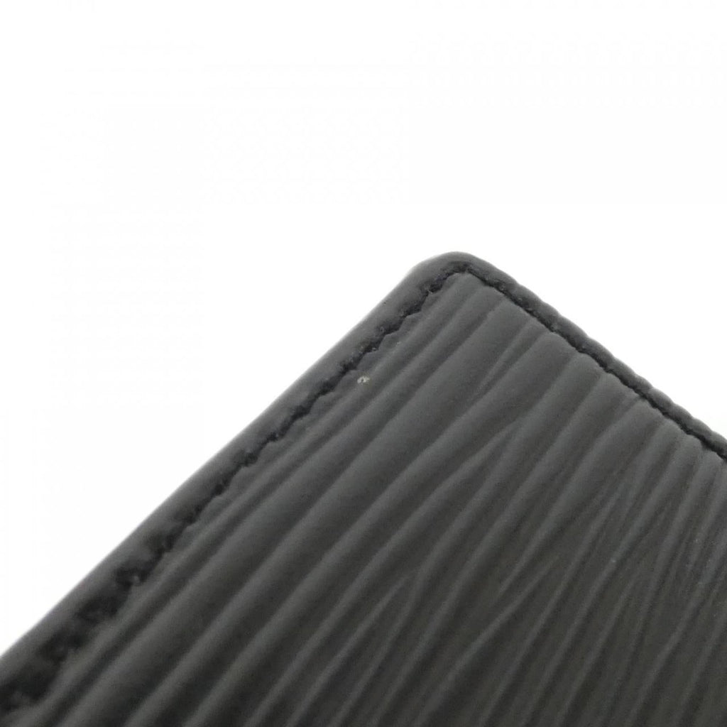 Louis Vuitton Black Leather Coin Purse/Coin Case