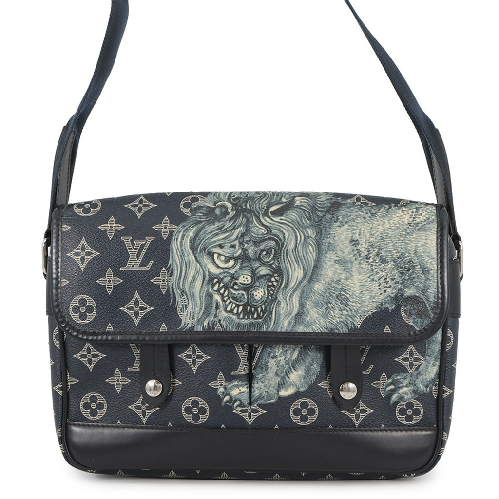 Louis Vuitton Monogram Savane Navy Handbag Shoulder Bag