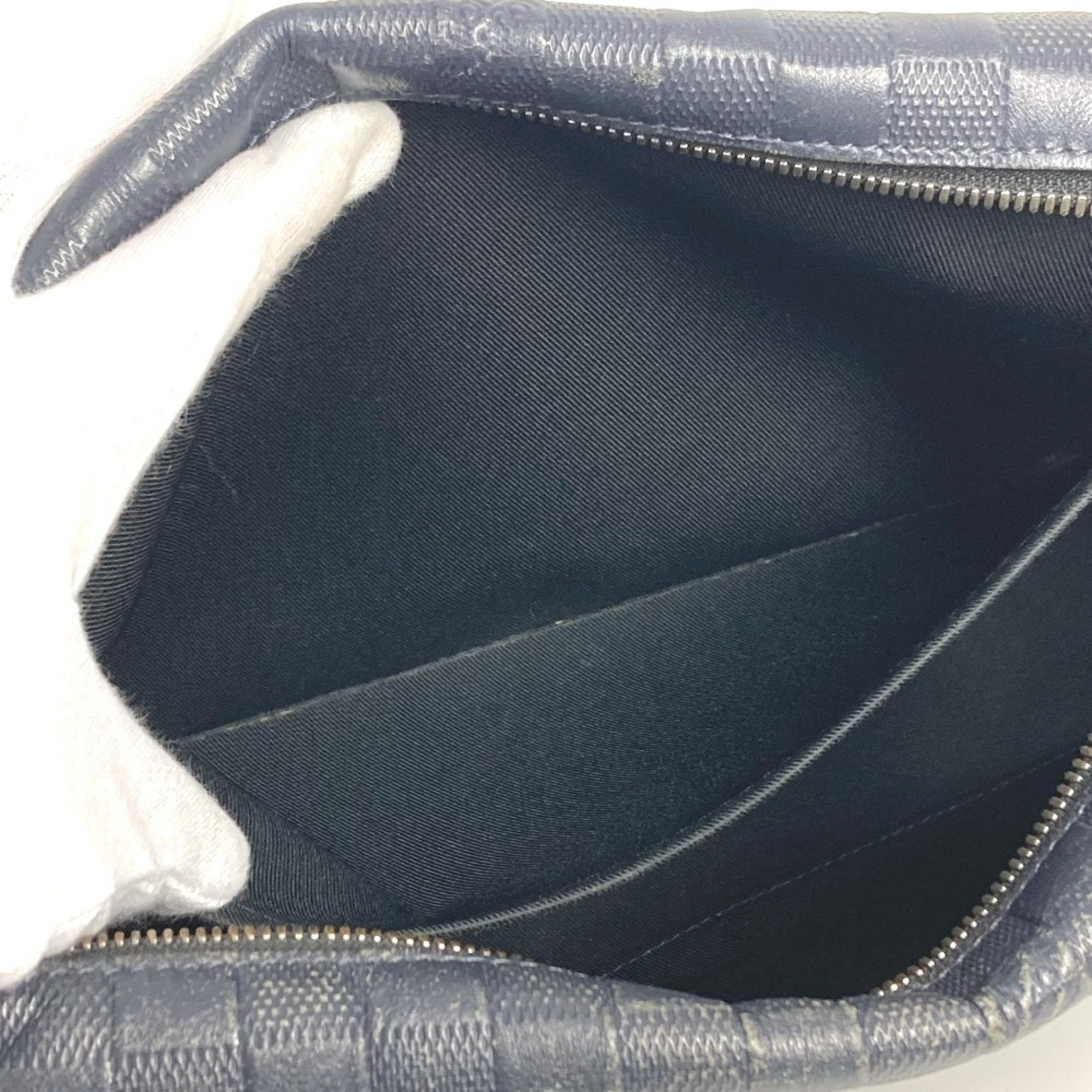 Louis Vuitton Black Galle Navy Damier Infini Shoulder Bag