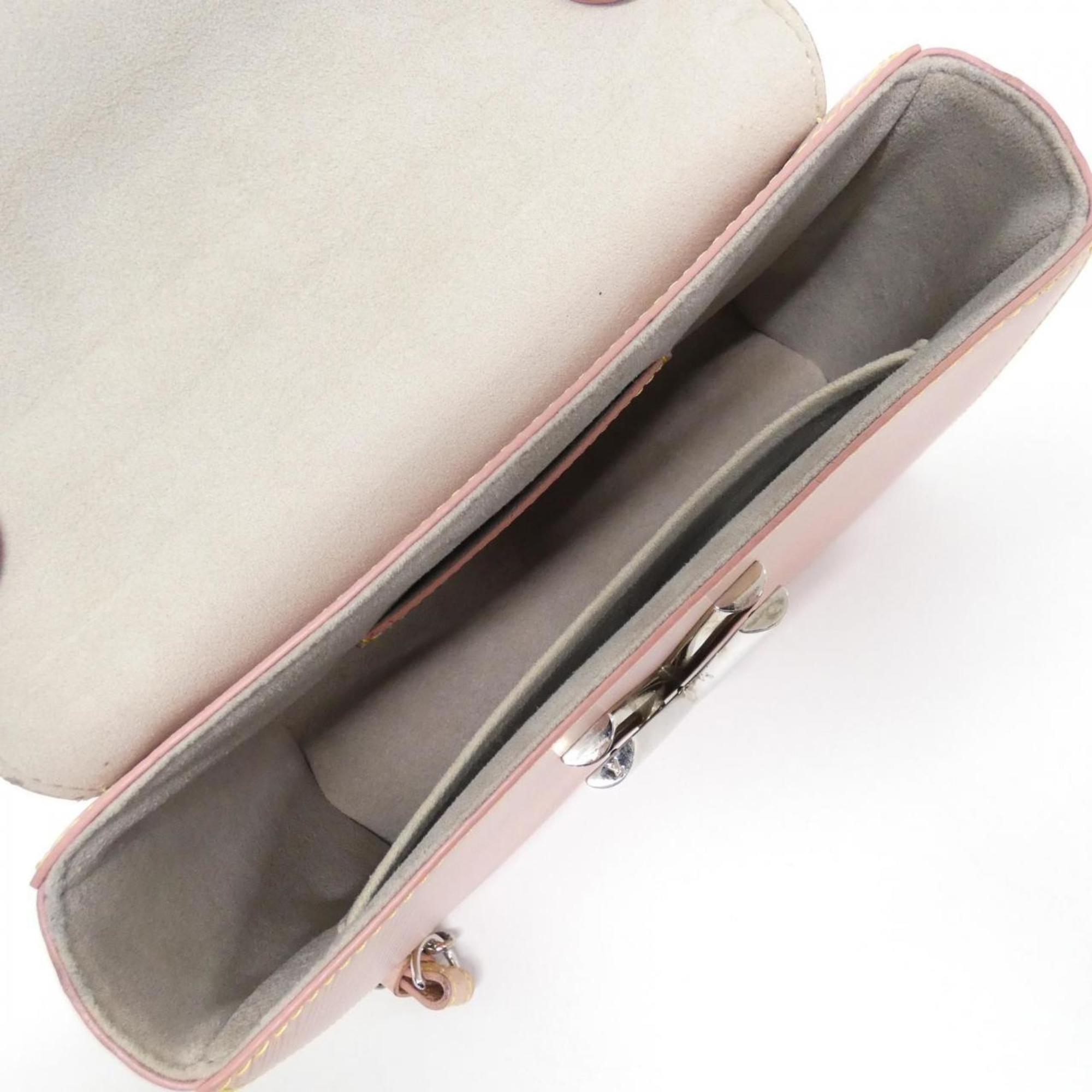 Louis Vuitton Pink Leather Shoulder Bag