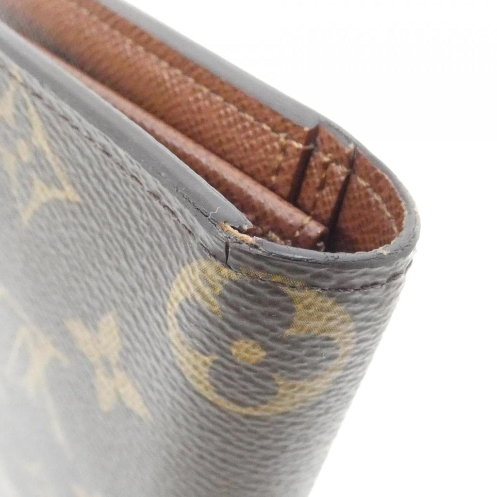 Louis Vuitton Marron Coated Canvas Long Wallet