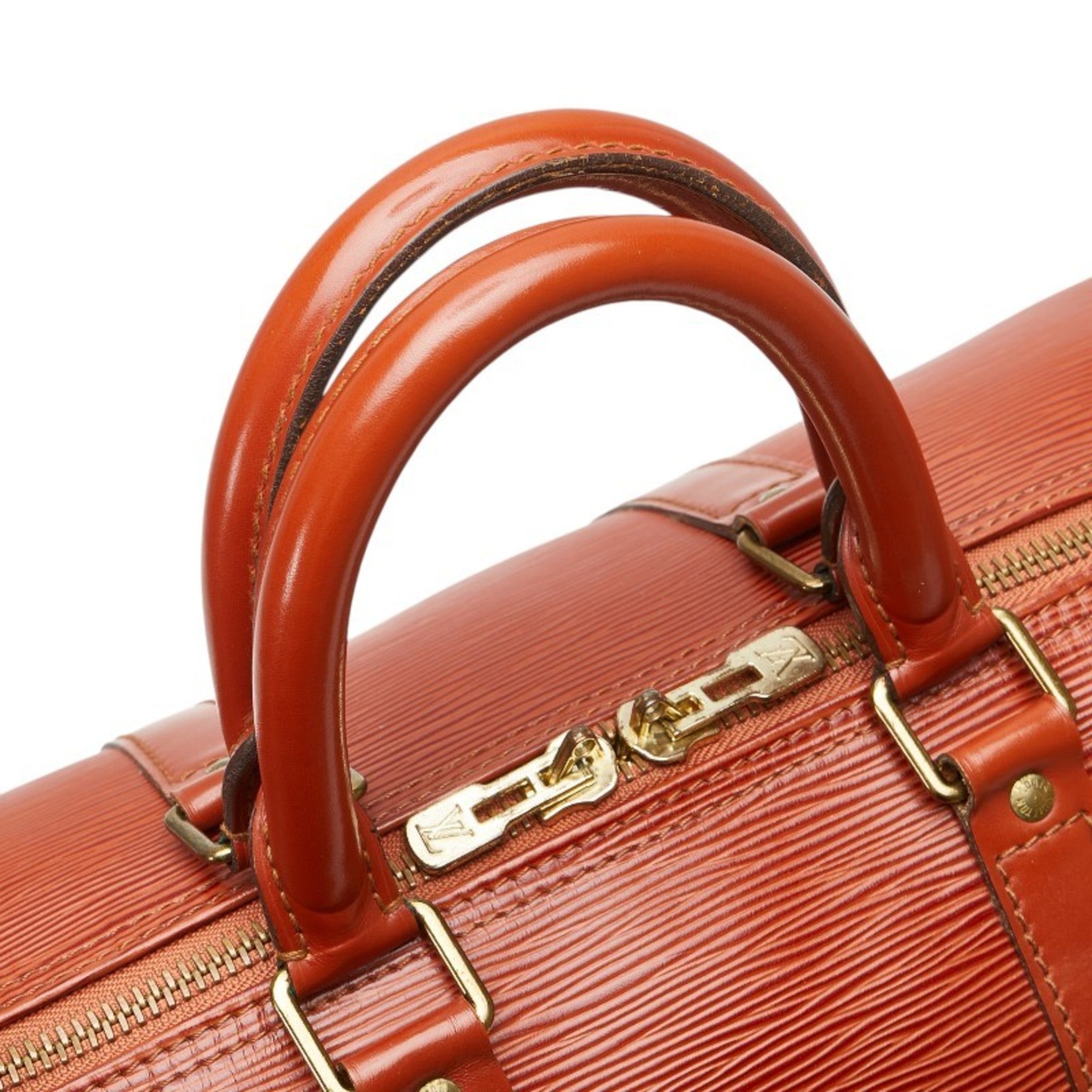Louis Vuitton Brown Gold Cipango Leather Boston Bag
