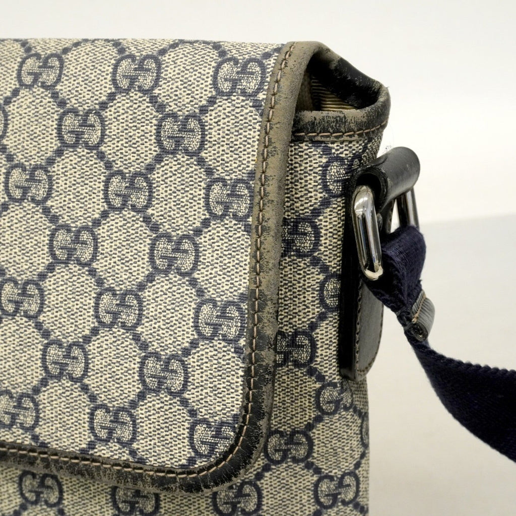 Gucci Navy Pvc Shoulder Bag (Pre-Owned)