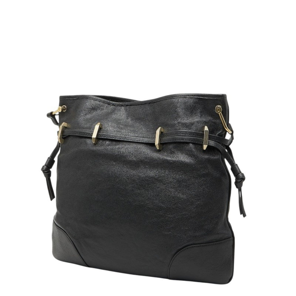 Gucci Black Leather Shoulder Bag (Pre-Owned)