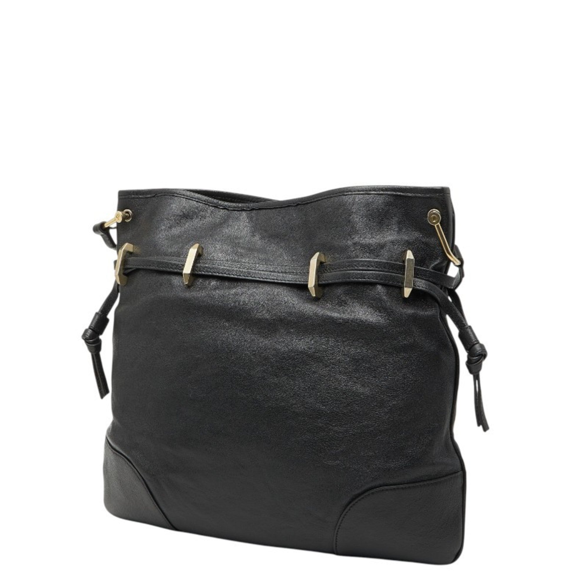 Gucci Black Leather Shoulder Bag (Pre-Owned)