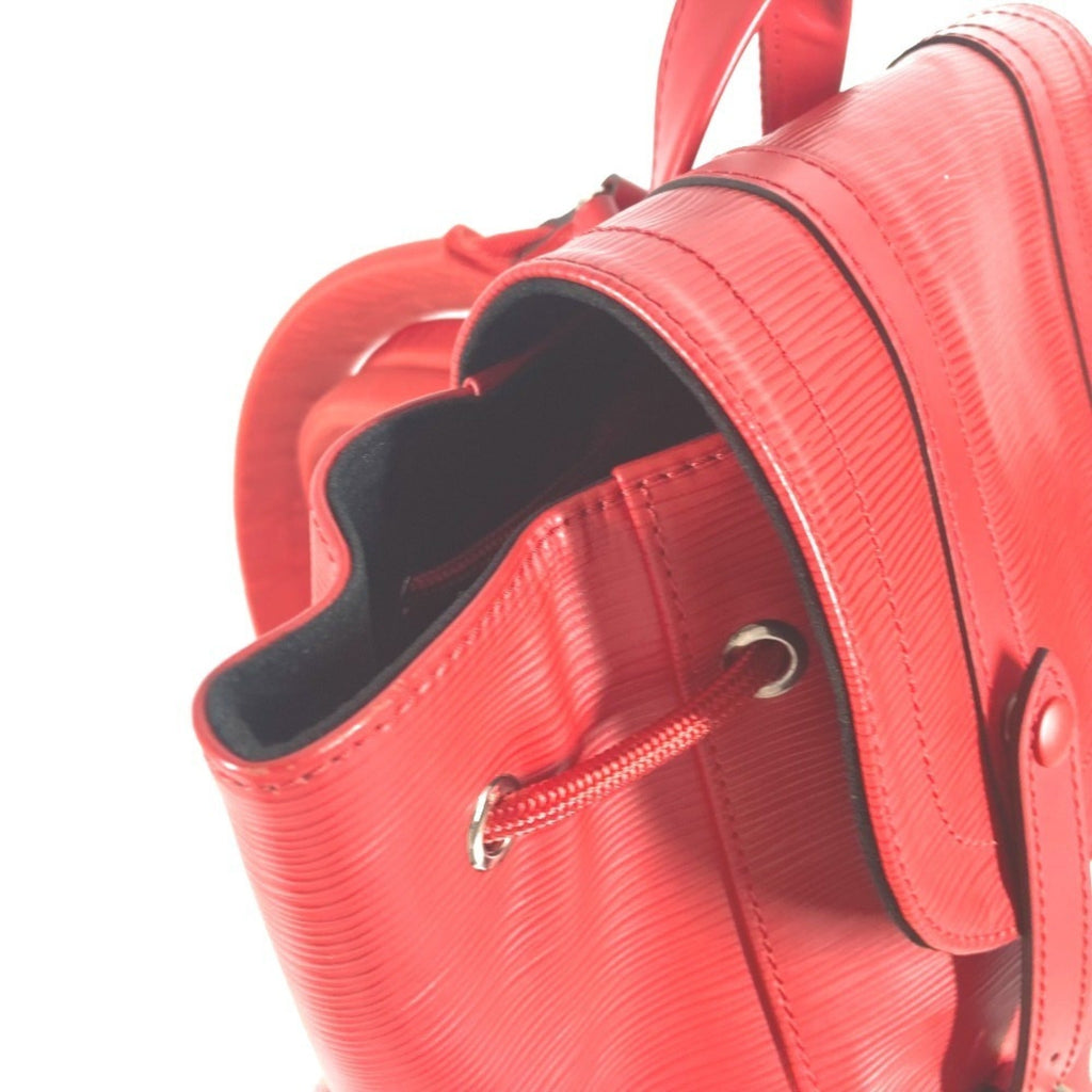 Louis Vuitton Epi Red Color White Epi Leather Backpack