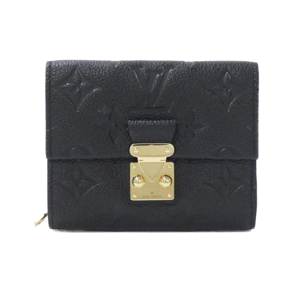 Louis Vuitton Black Leather Wallet (Tri-Fold)