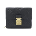 Louis Vuitton Black Leather Wallet (Tri-Fold)