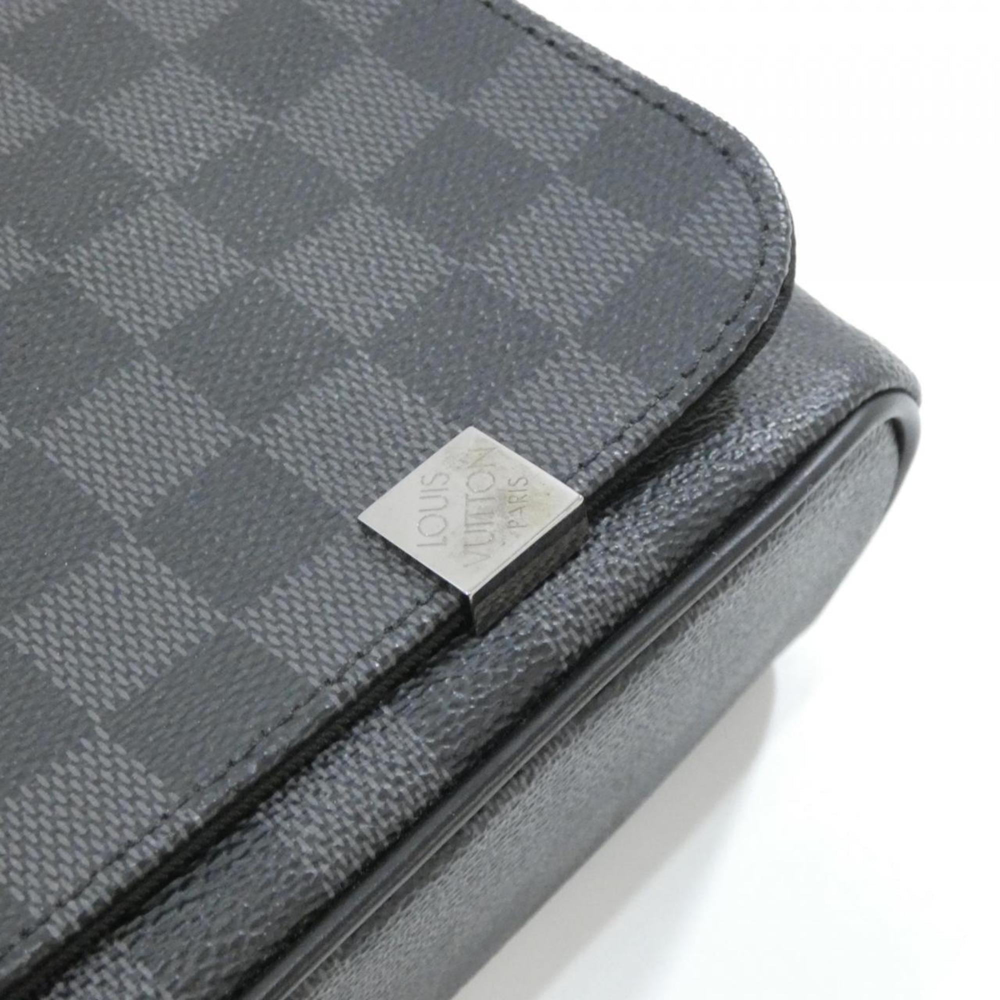 Louis Vuitton Graphite Coated Canvas Shoulder Bag