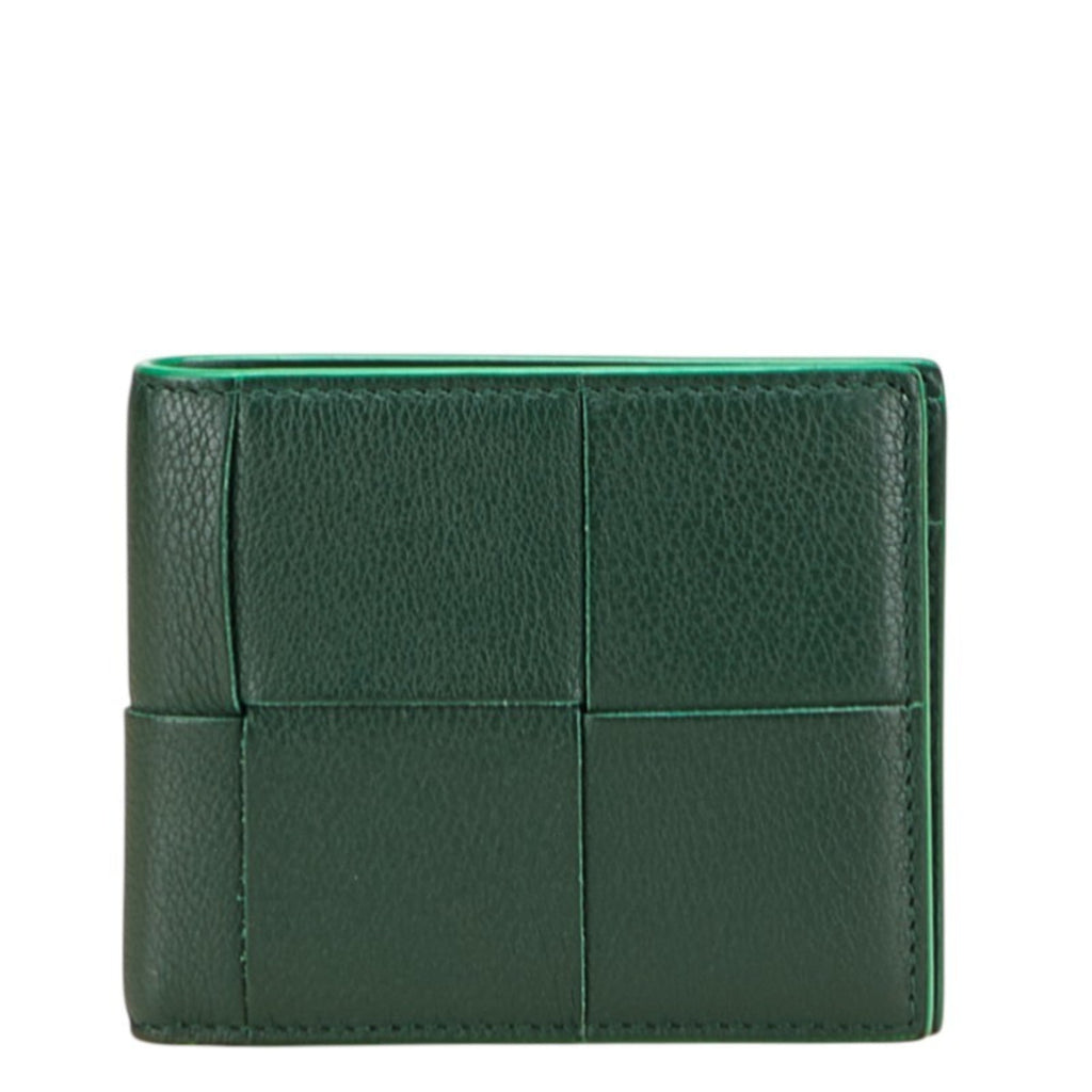 Bottega Veneta Emerald Green Leather Wallet (Bi-Fold)