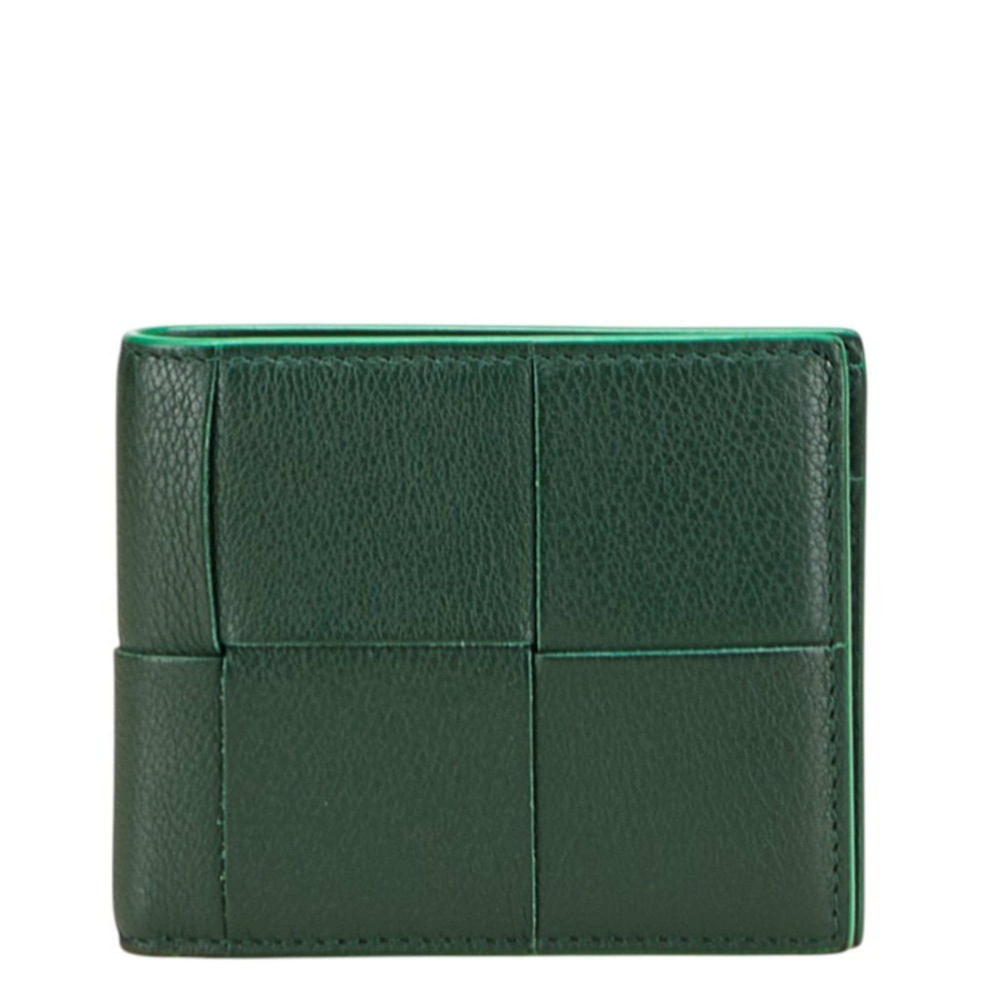 Bottega Veneta Emerald Green Leather Wallet (Bi-Fold)