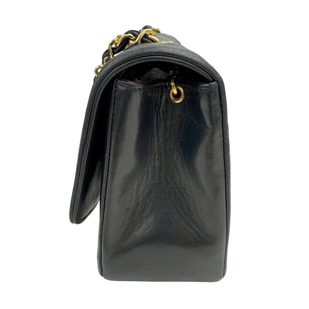 Chanel Matelasse Black Leather Shoulder Bag