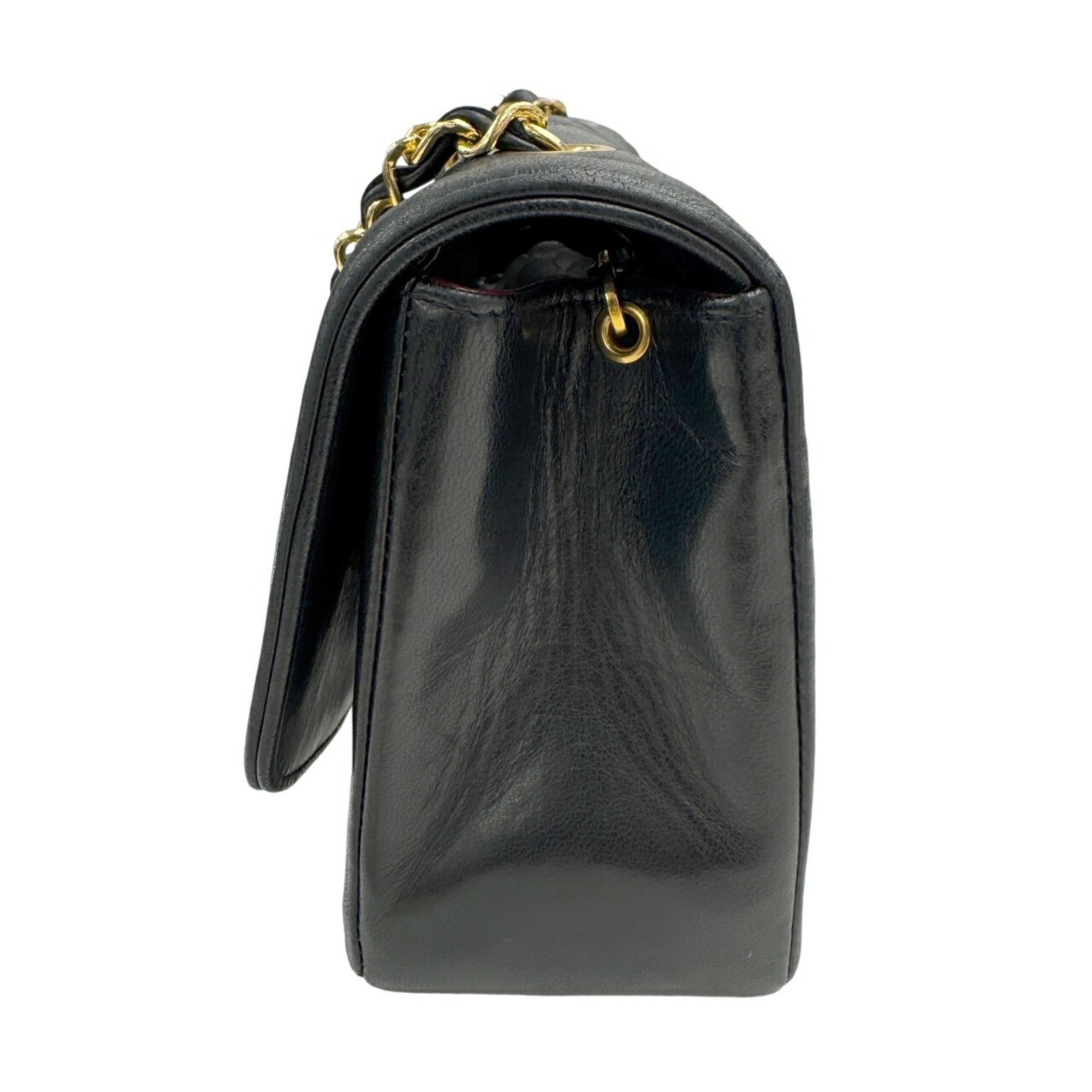 Chanel Matelasse Black Leather Shoulder Bag