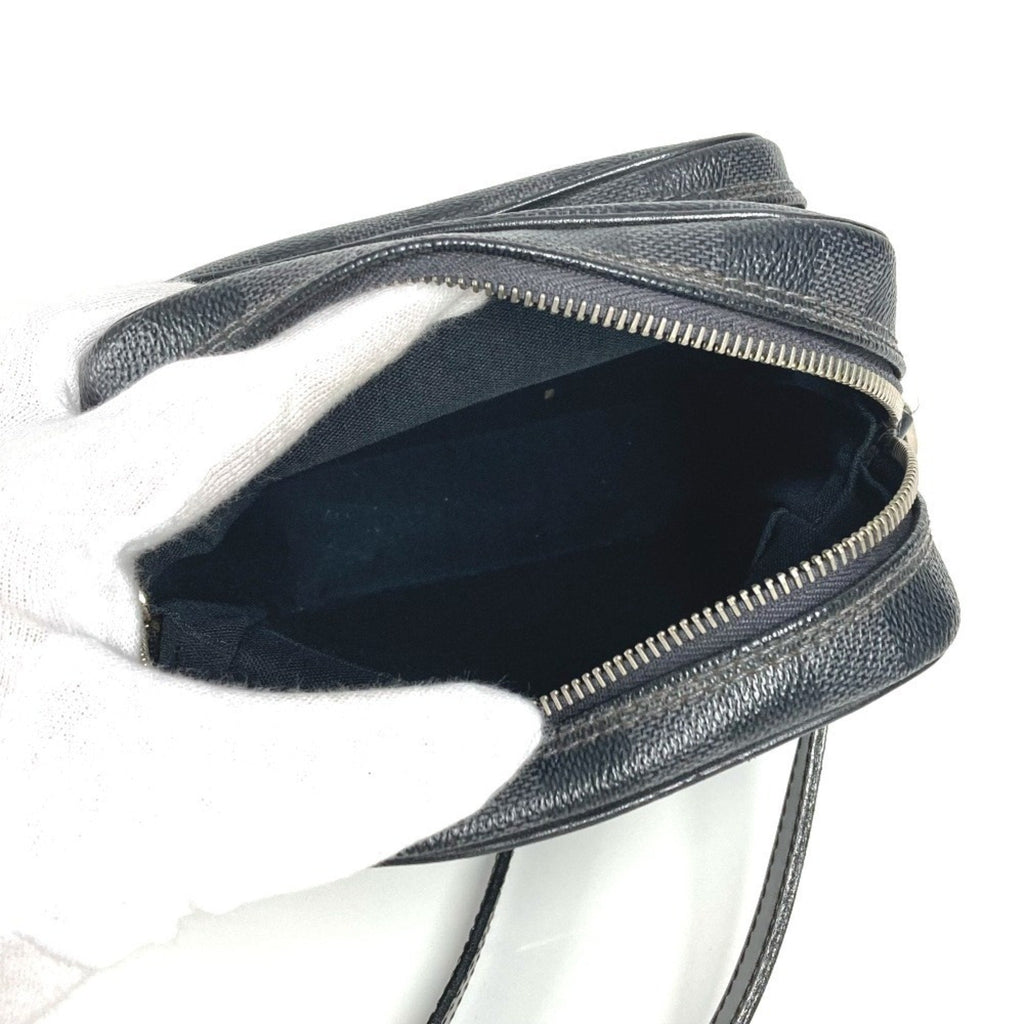 Louis Vuitton Black Damier Graphite Damier Graphite Pochette Shoulder Bag