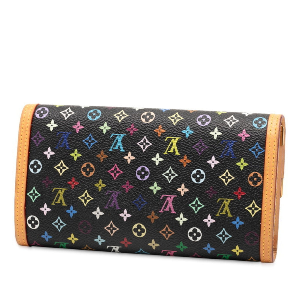 Louis Vuitton Brown Multi-Color Leather Pvc Long Wallet