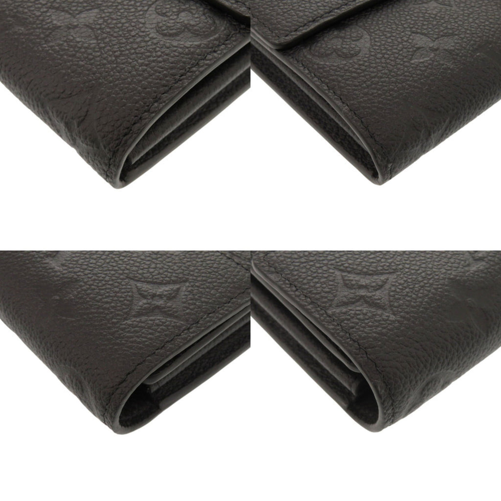 Louis Vuitton Monogram Empreinte Black Noir Monogram Empreinte Long Wallet