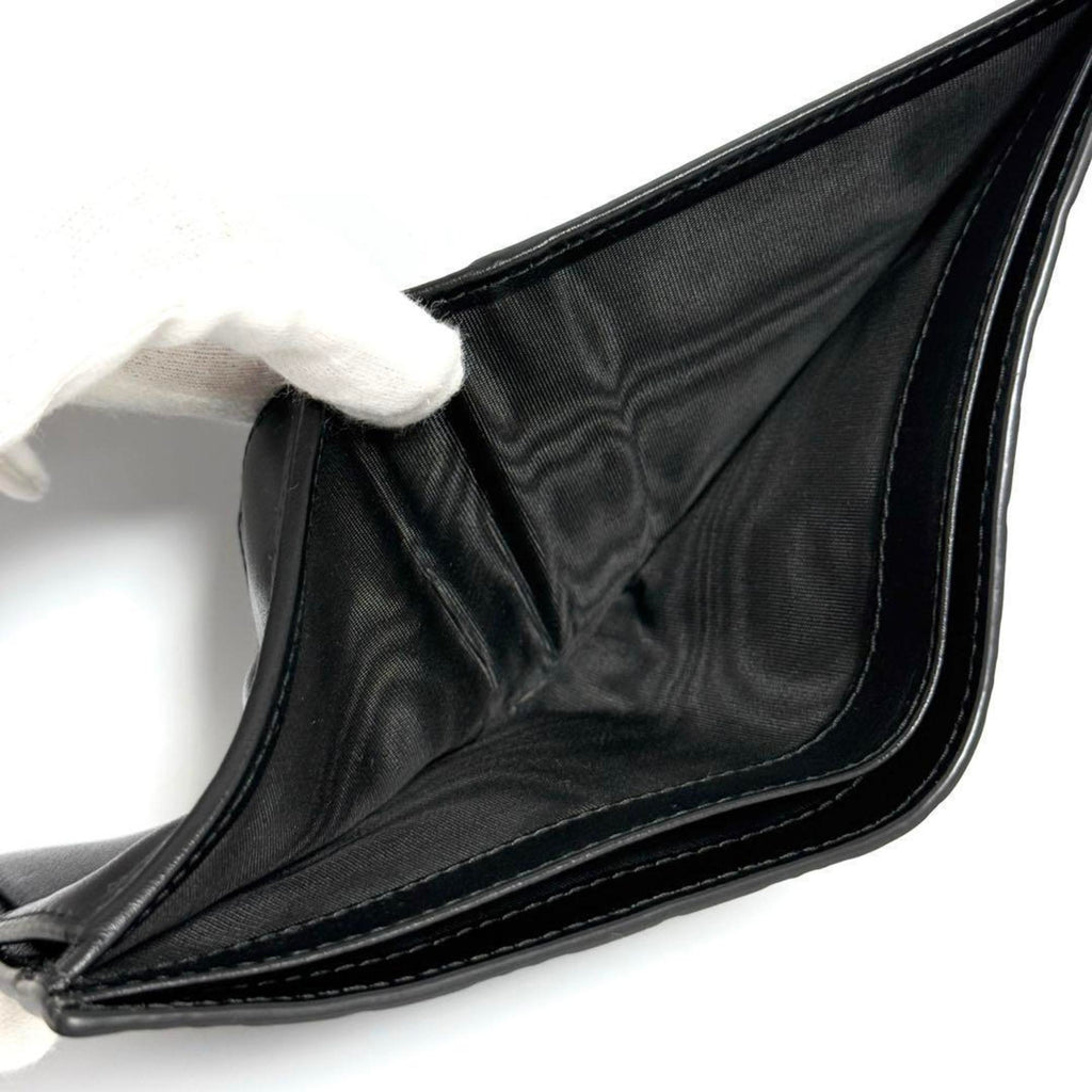 Prada Black Leather Wallet (Bi-Fold)