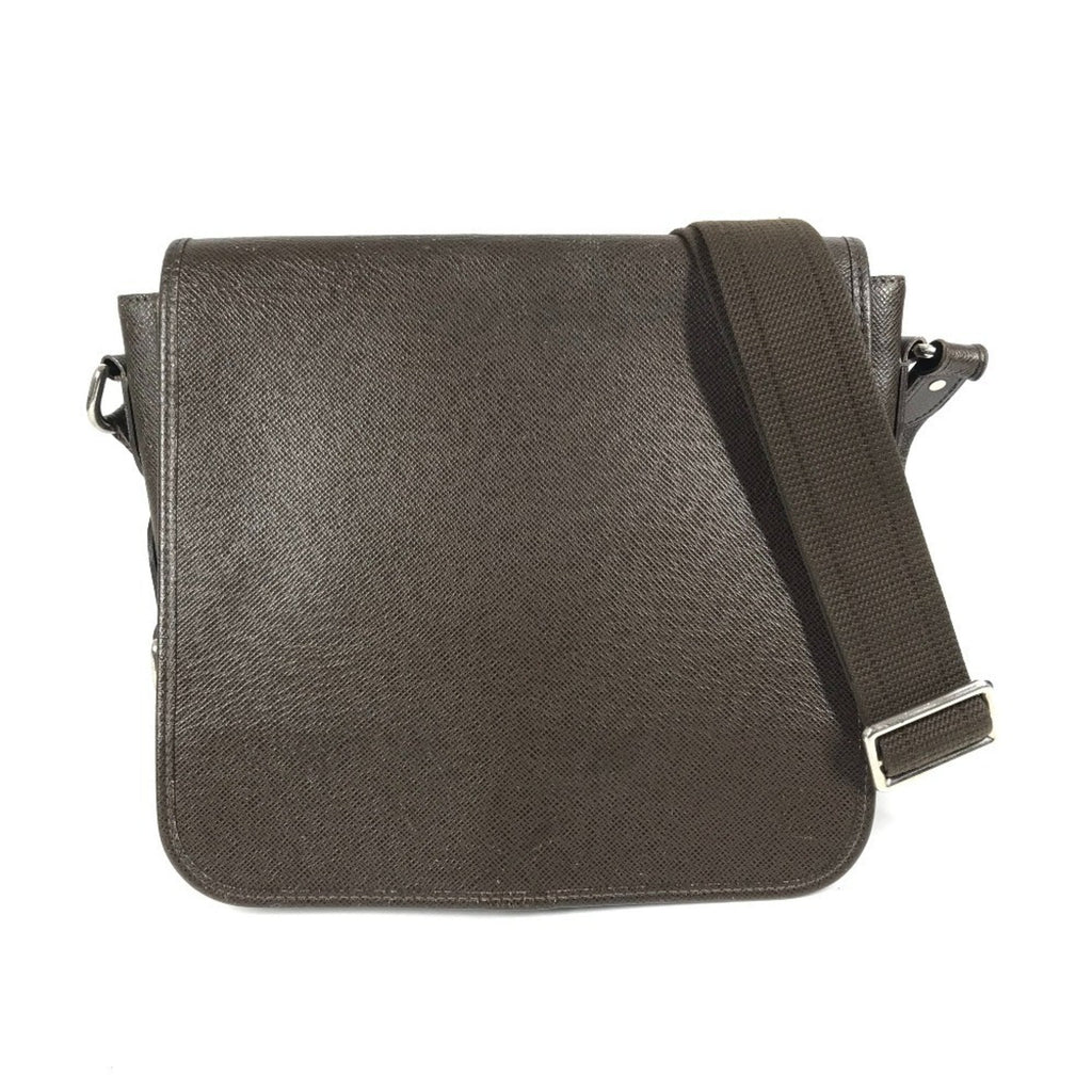 Louis Vuitton Brown Grizzly Taiga Leather Messenger Bag Shoulder Bag