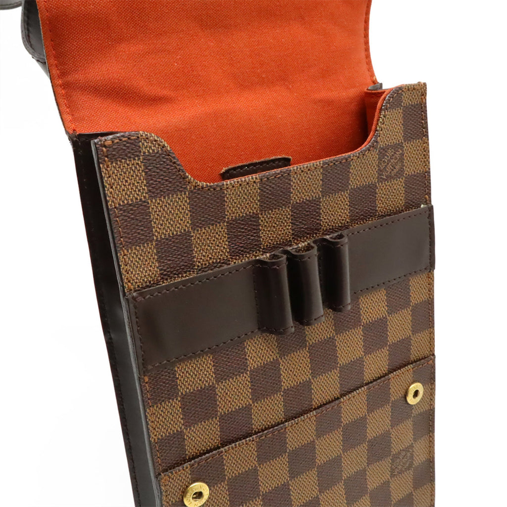 Louis Vuitton Brown Pvc Leather Shoulder Bag
