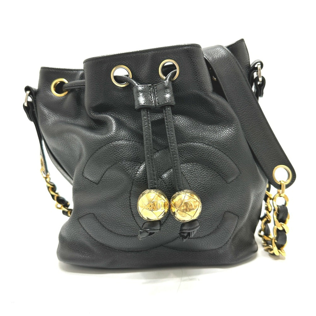 Chanel Black Leather Shoulder Bag