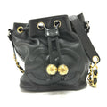 Chanel Black Leather Shoulder Bag