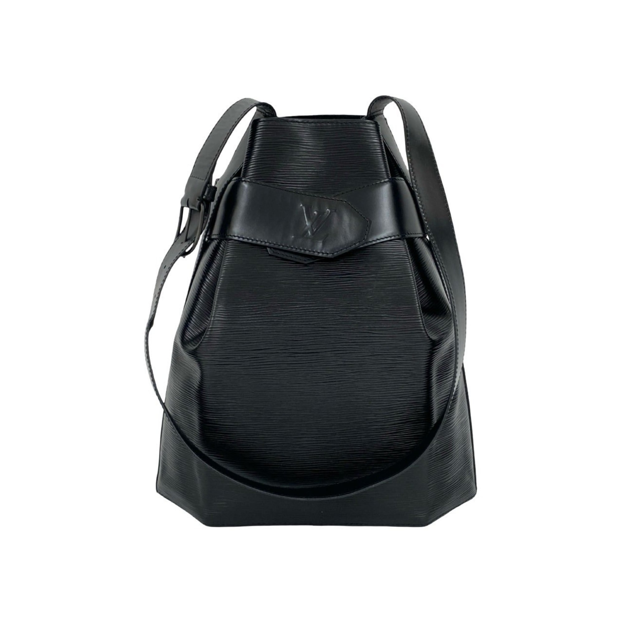 Louis Vuitton Black Epi Leather Shoulder Bag Sling Bag