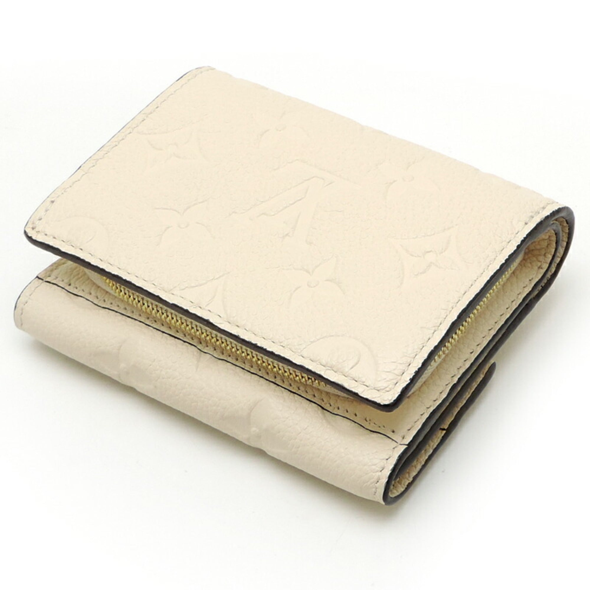 Louis Vuitton White Monogram Empreinte Wallet (Tri-Fold)
