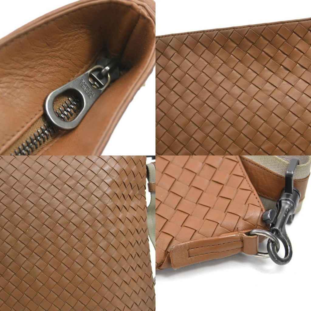 Bottega Veneta Brown Intrecciato Shoulder Bag