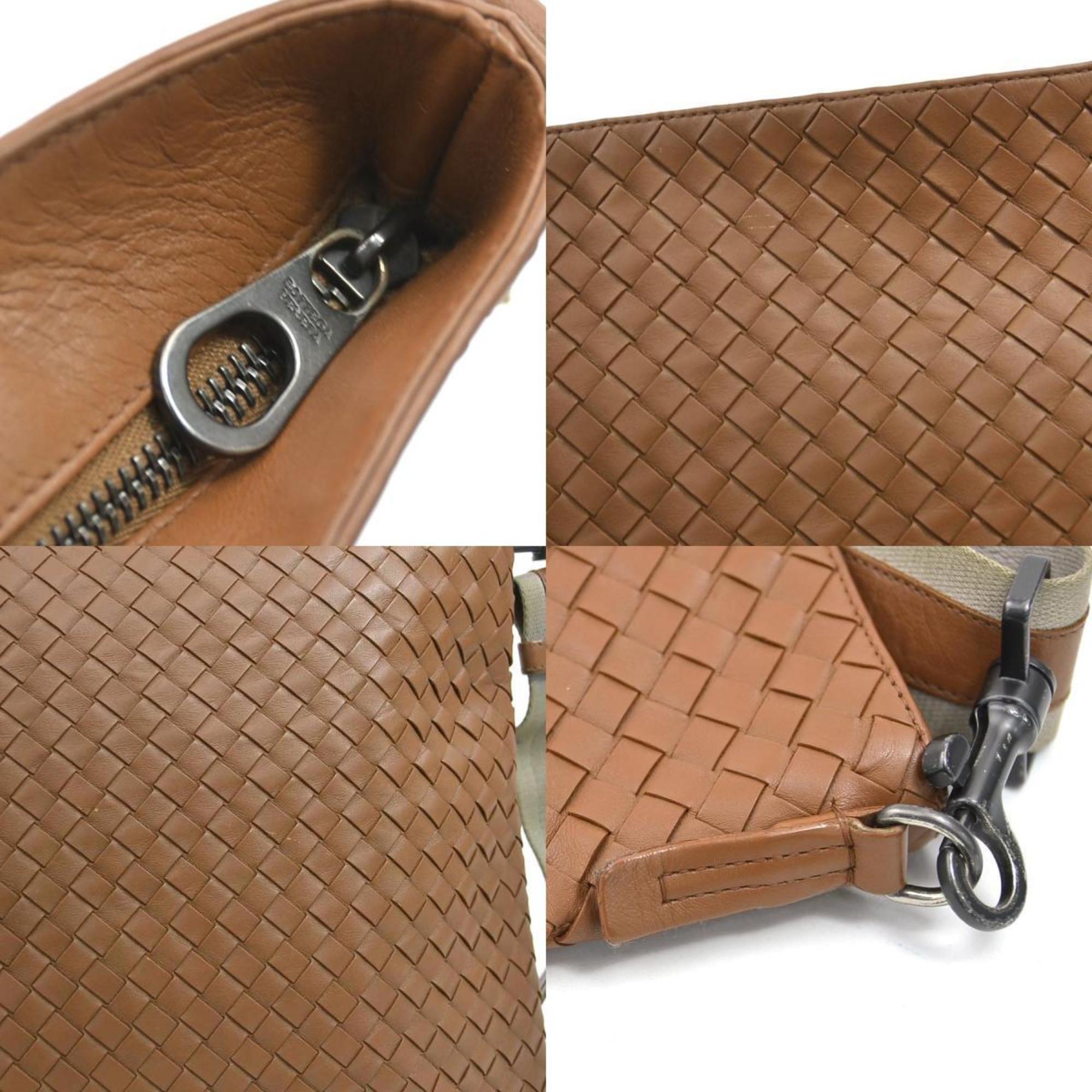 Bottega Veneta Brown Intrecciato Shoulder Bag