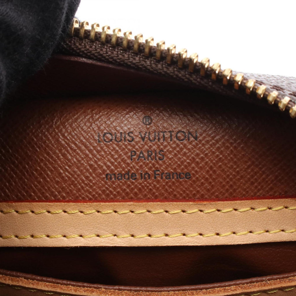 Louis Vuitton Monogram Brown Coated Canvas Leather Shoulder Bag