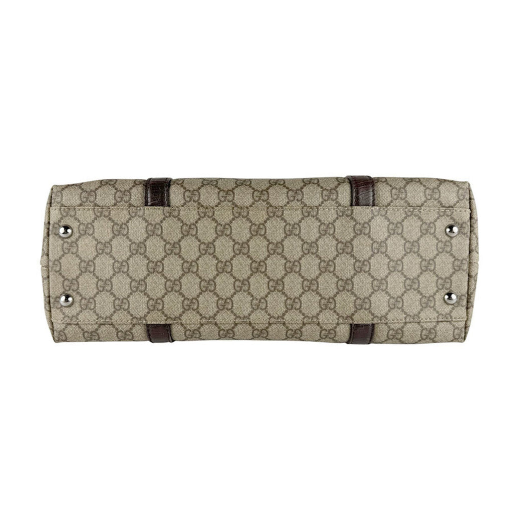 Gucci Brown Gg Supreme Shoulder Bag Tote Bag (Pre-Owned)