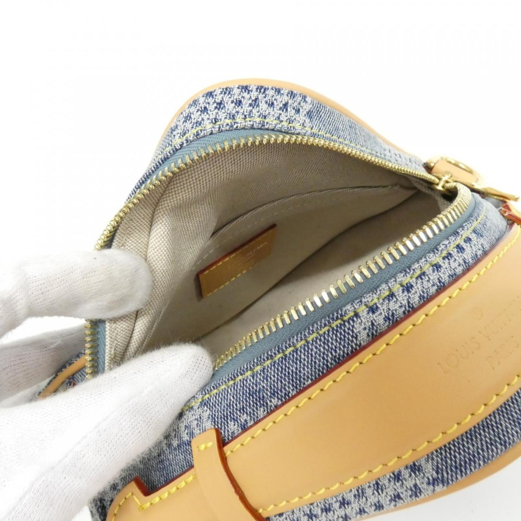 Louis Vuitton Blue Cotton Canvas Shoulder Bag
