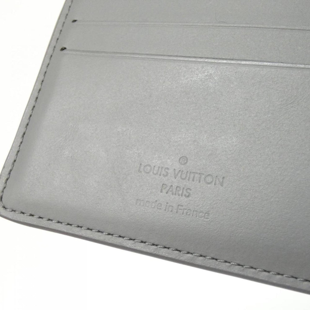 Louis Vuitton Gray Leather Bill Wallet