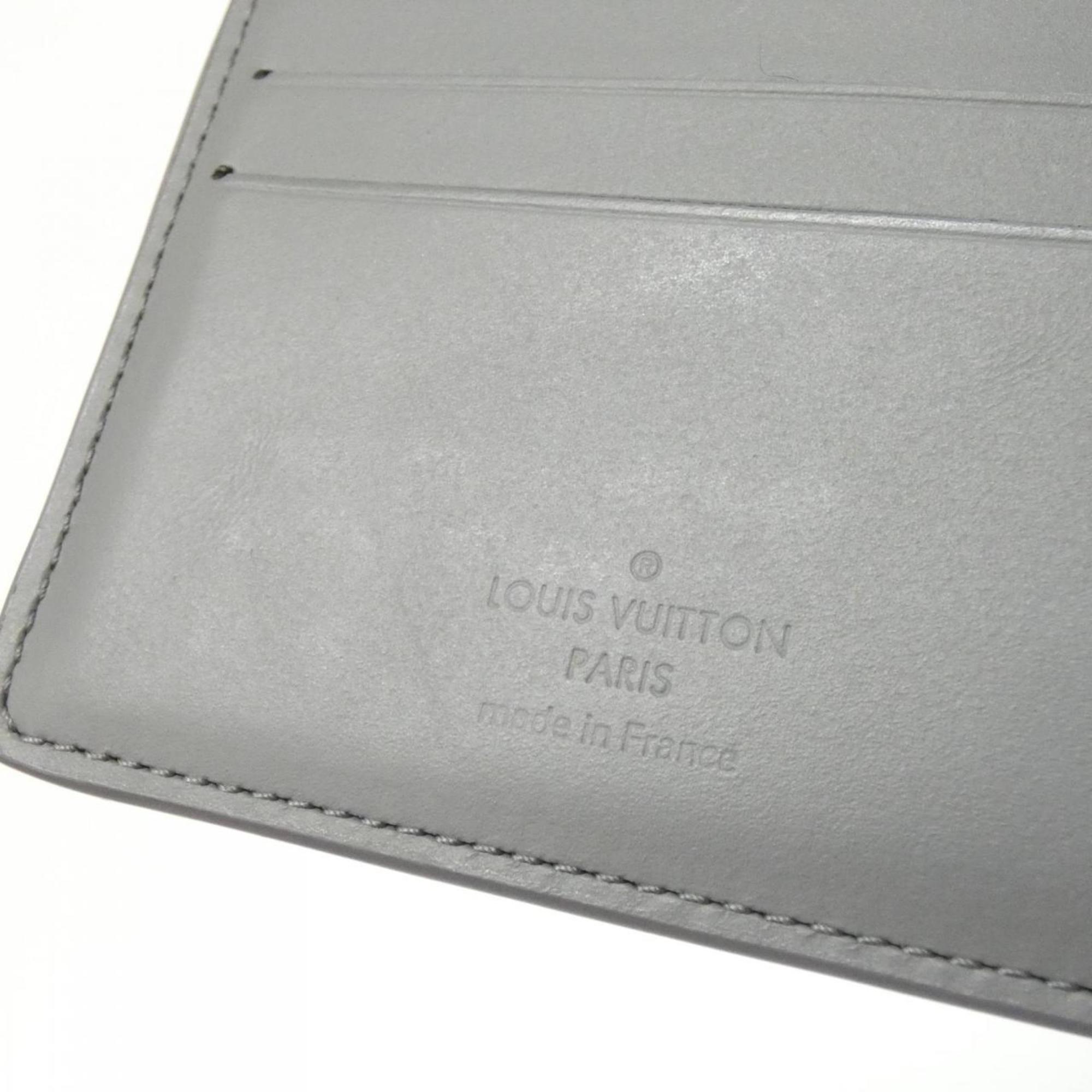 Louis Vuitton Gray Leather Bill Wallet