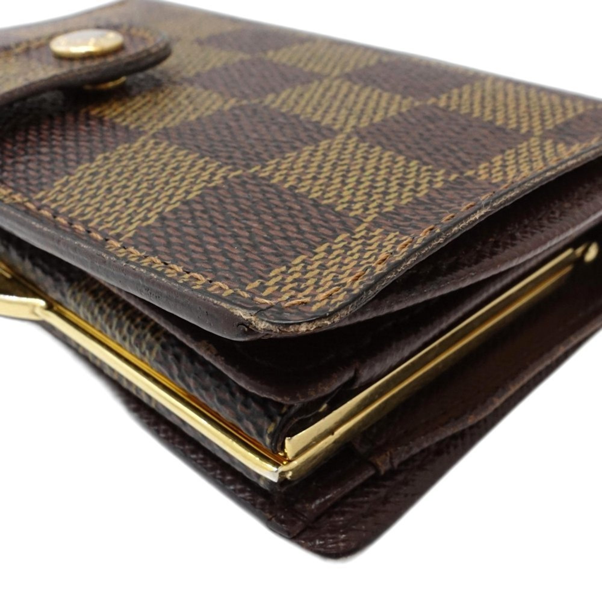 Louis Vuitton Damier Damier Canvas Ebene Damier Canvas Wallet