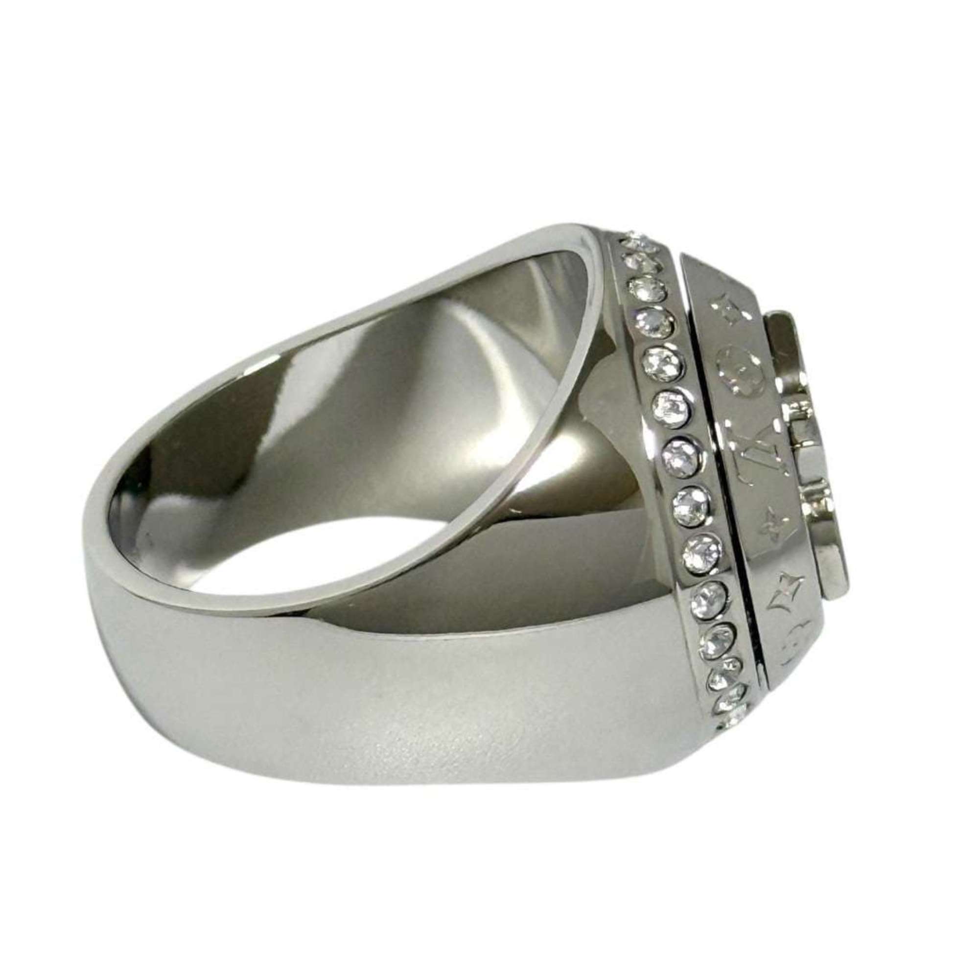 Louis Vuitton Metal Rhinestone Band Ring