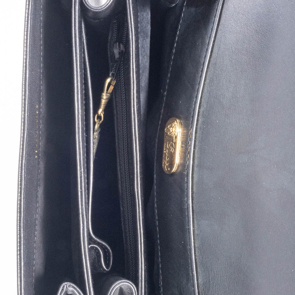 Gucci Black Leather Handbag (Pre-Owned)