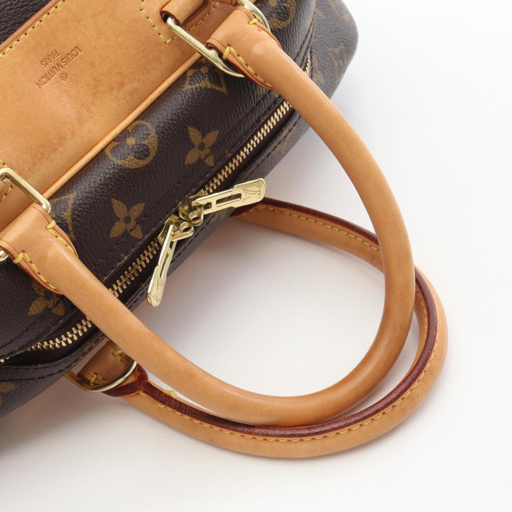 Louis Vuitton Brown Monogram Coated Canvas Leather Handbag