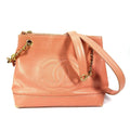 Chanel Pink Grained Calfskin Shoulder Bag Tote Bag