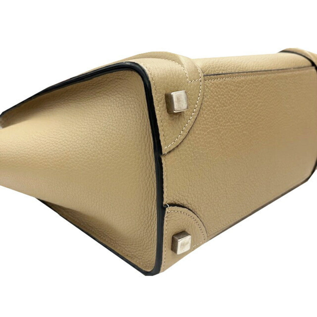 Celine Grayish Leather Handbag Tote Bag