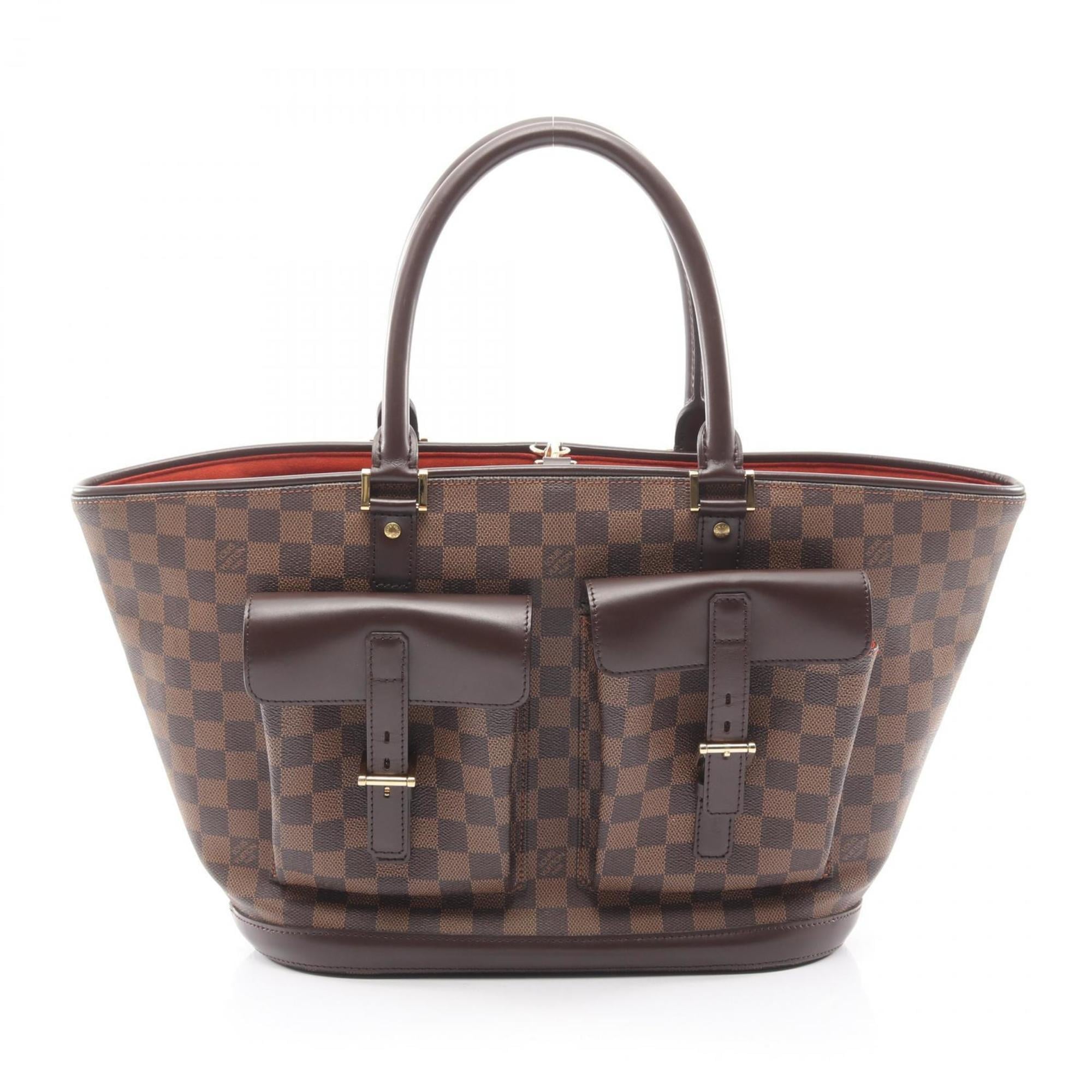 Louis Vuitton Brown Damier Canvas Coated Canvas Damier Canvas Leather Handbag
