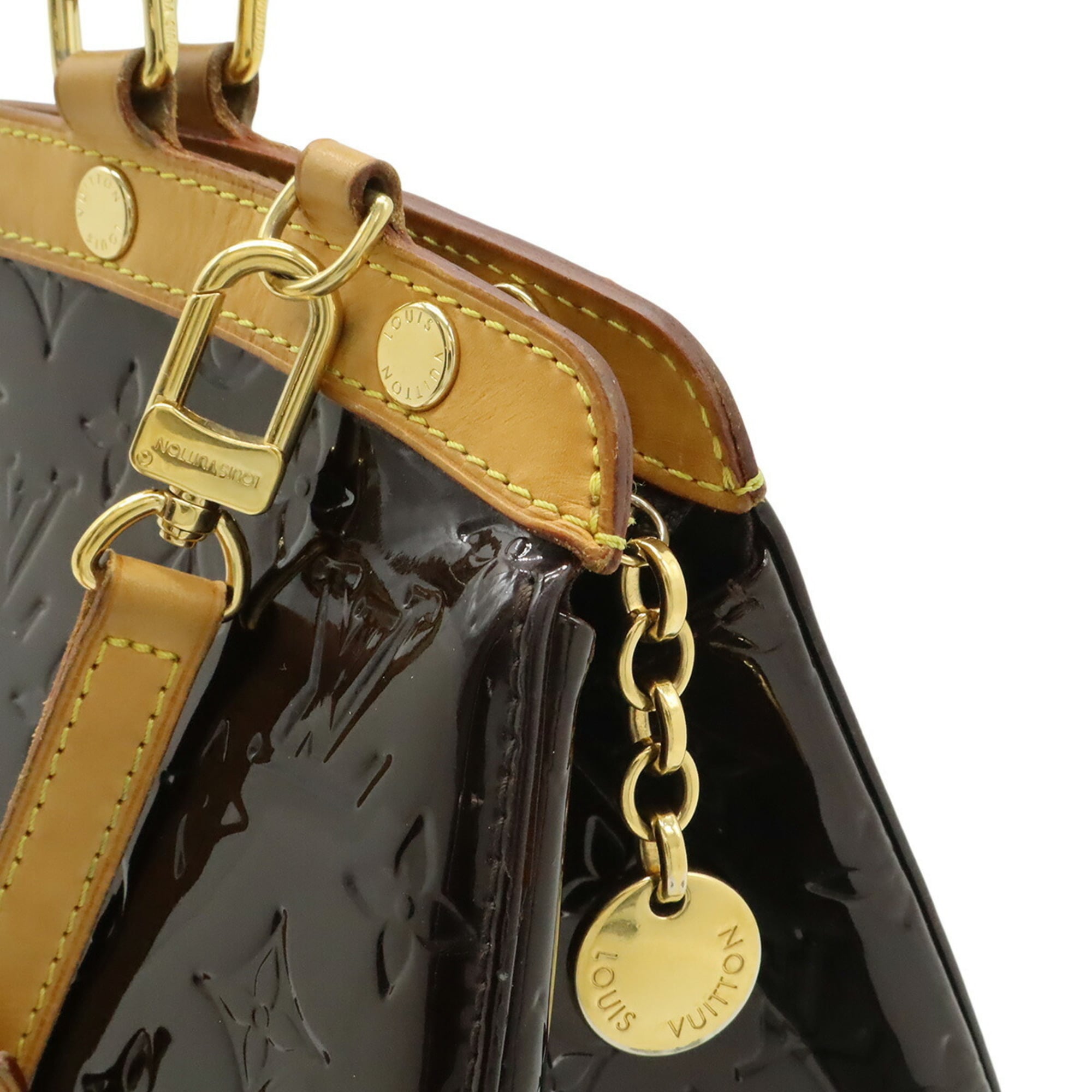 Louis Vuitton Amarante Monogram Vernis Handbag Shoulder Bag Tote Bag