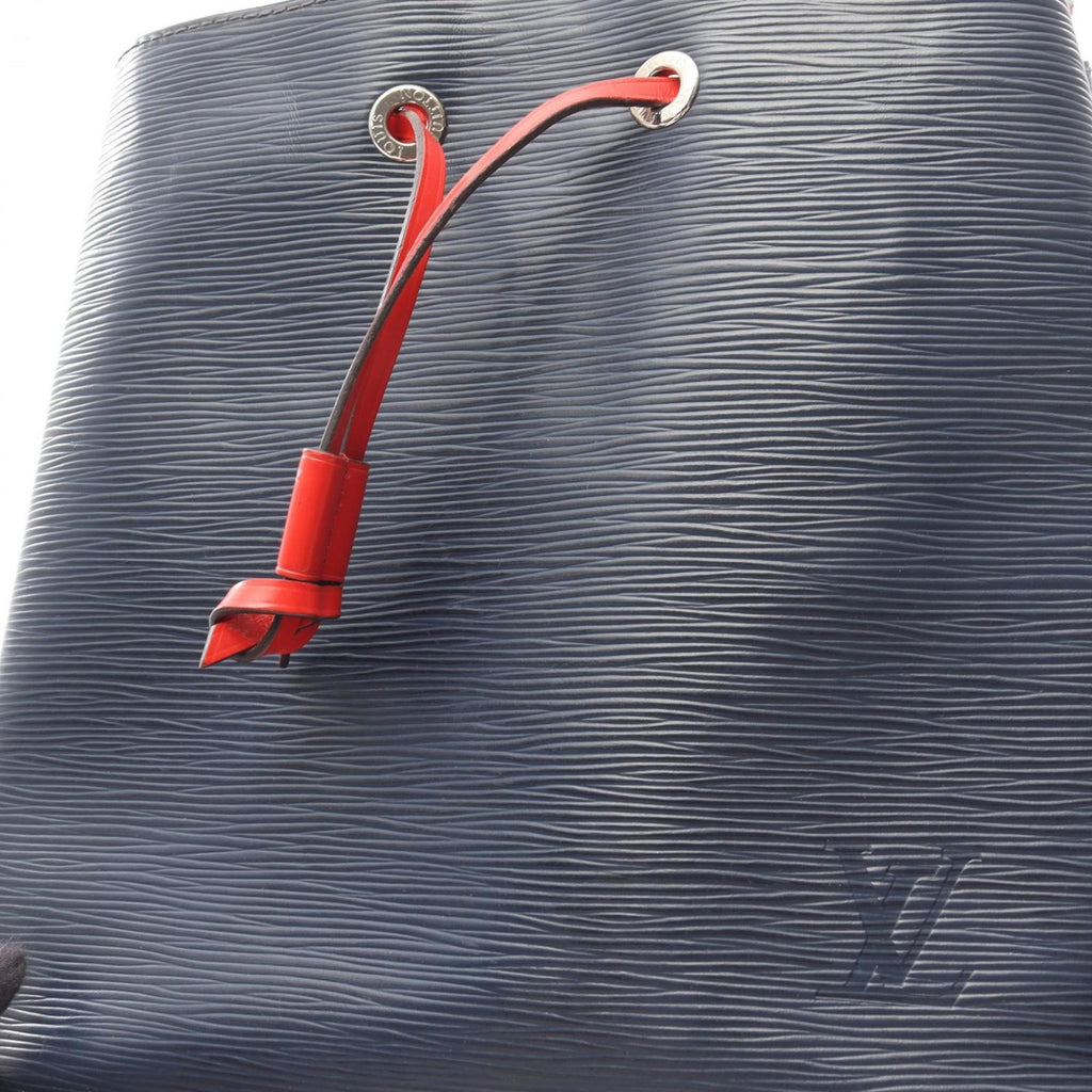 Louis Vuitton Indigo Navy Red Color Epi Leather Handbag