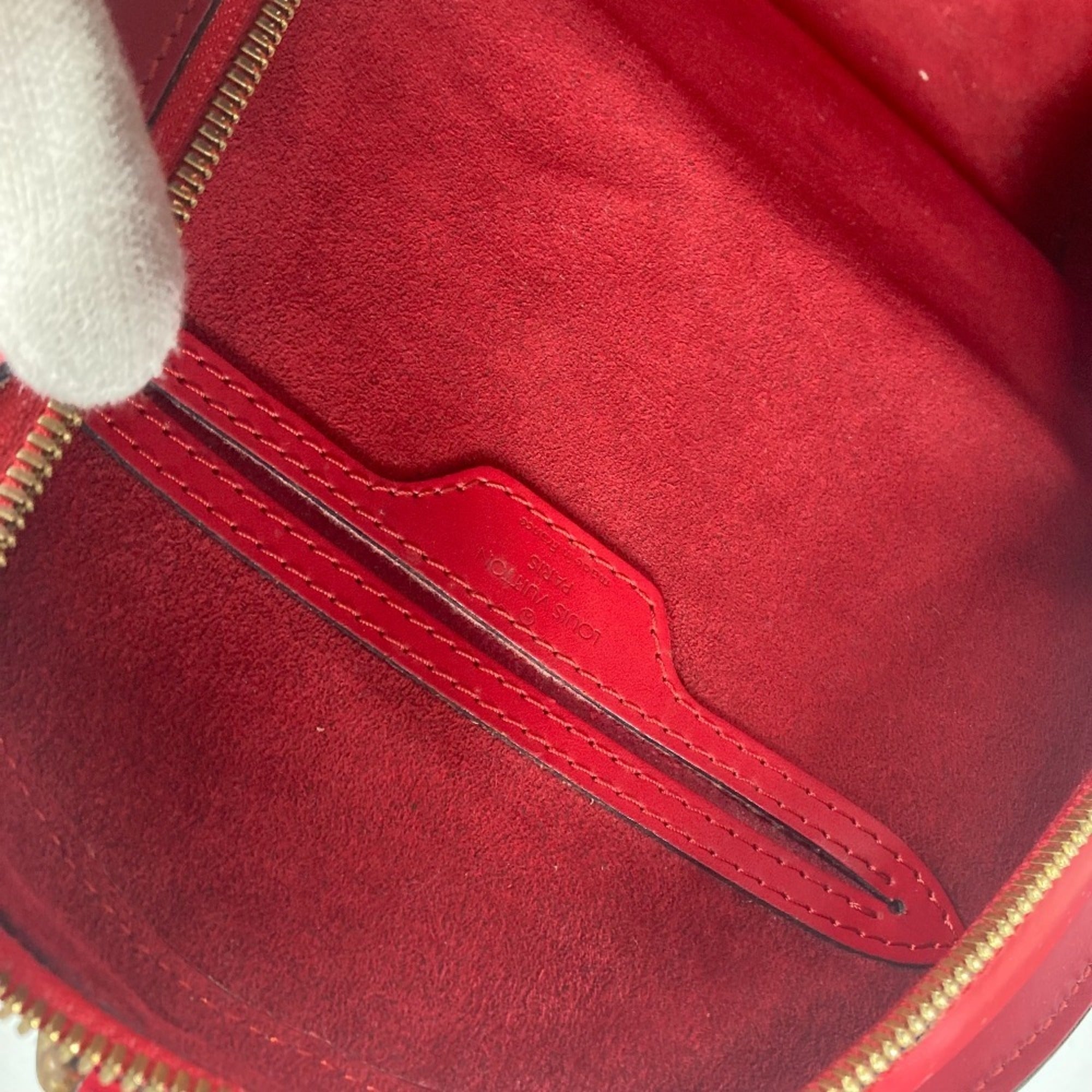Louis Vuitton Red Color Epi Leather Backpack