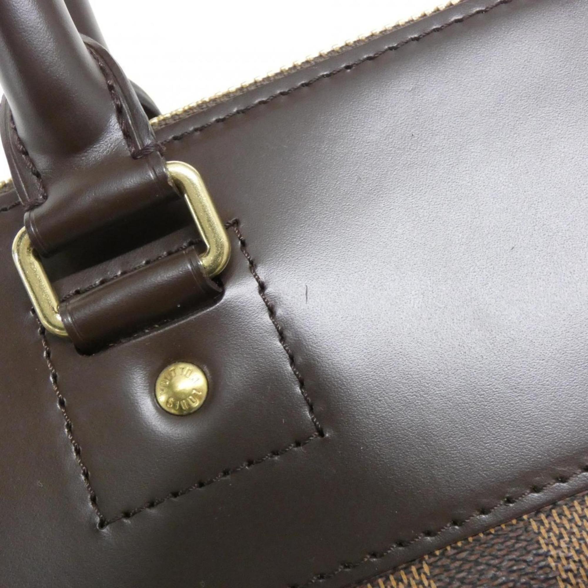 Louis Vuitton Damier Ebene Coated Canvas Boston Bag