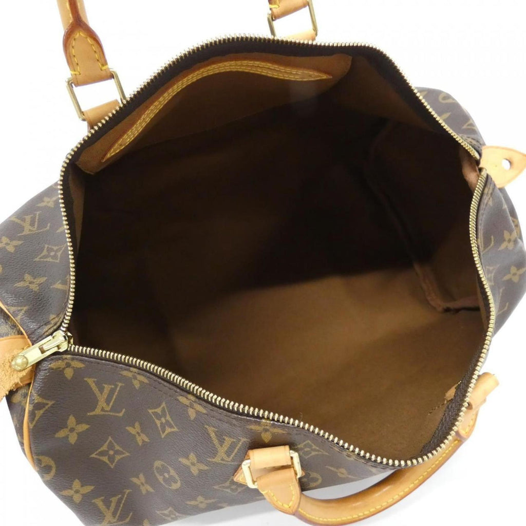 Louis Vuitton Monogram Brown Coated Canvas Boston Bag