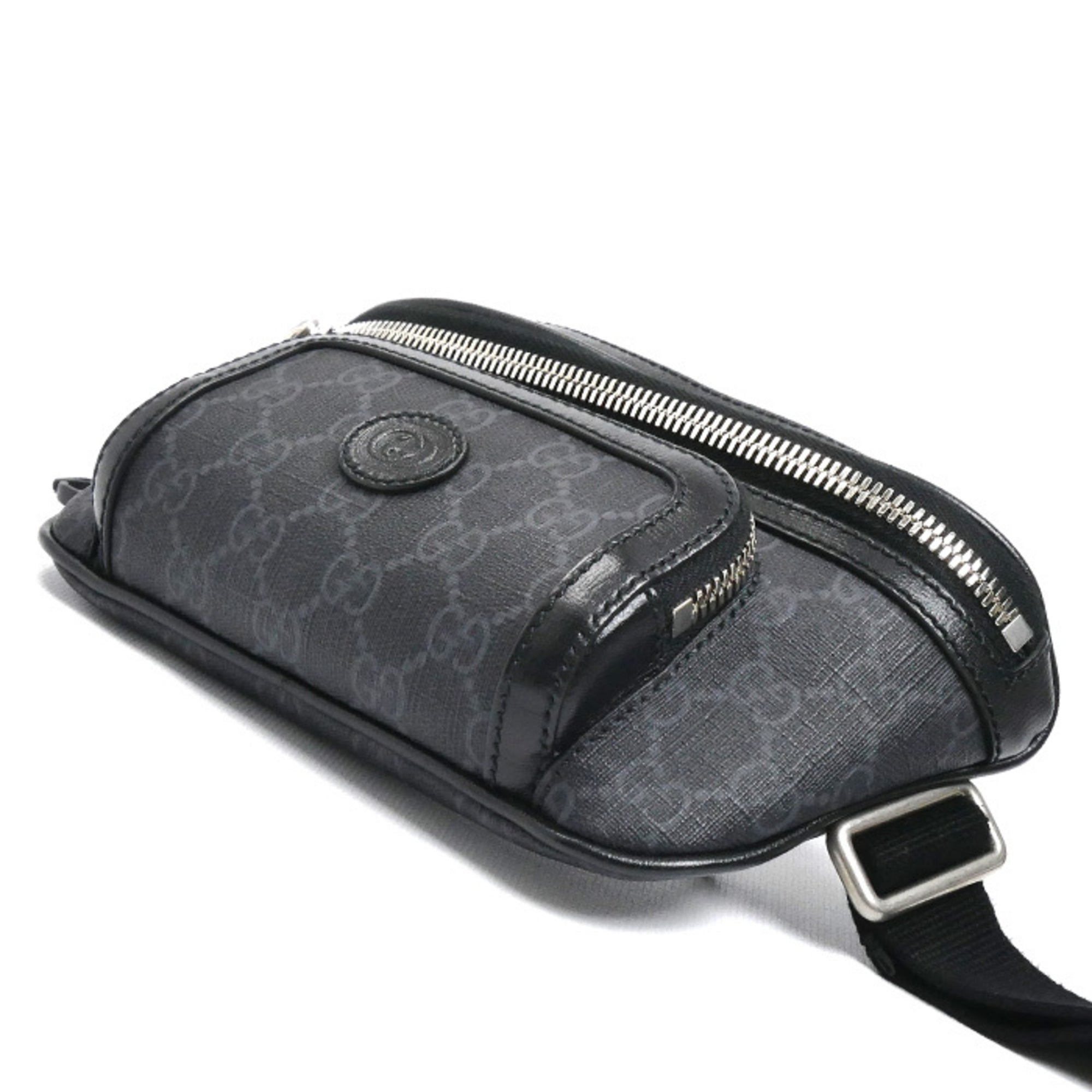 Gucci Black Gg Supreme Fanny Pack (Pre-Owned)